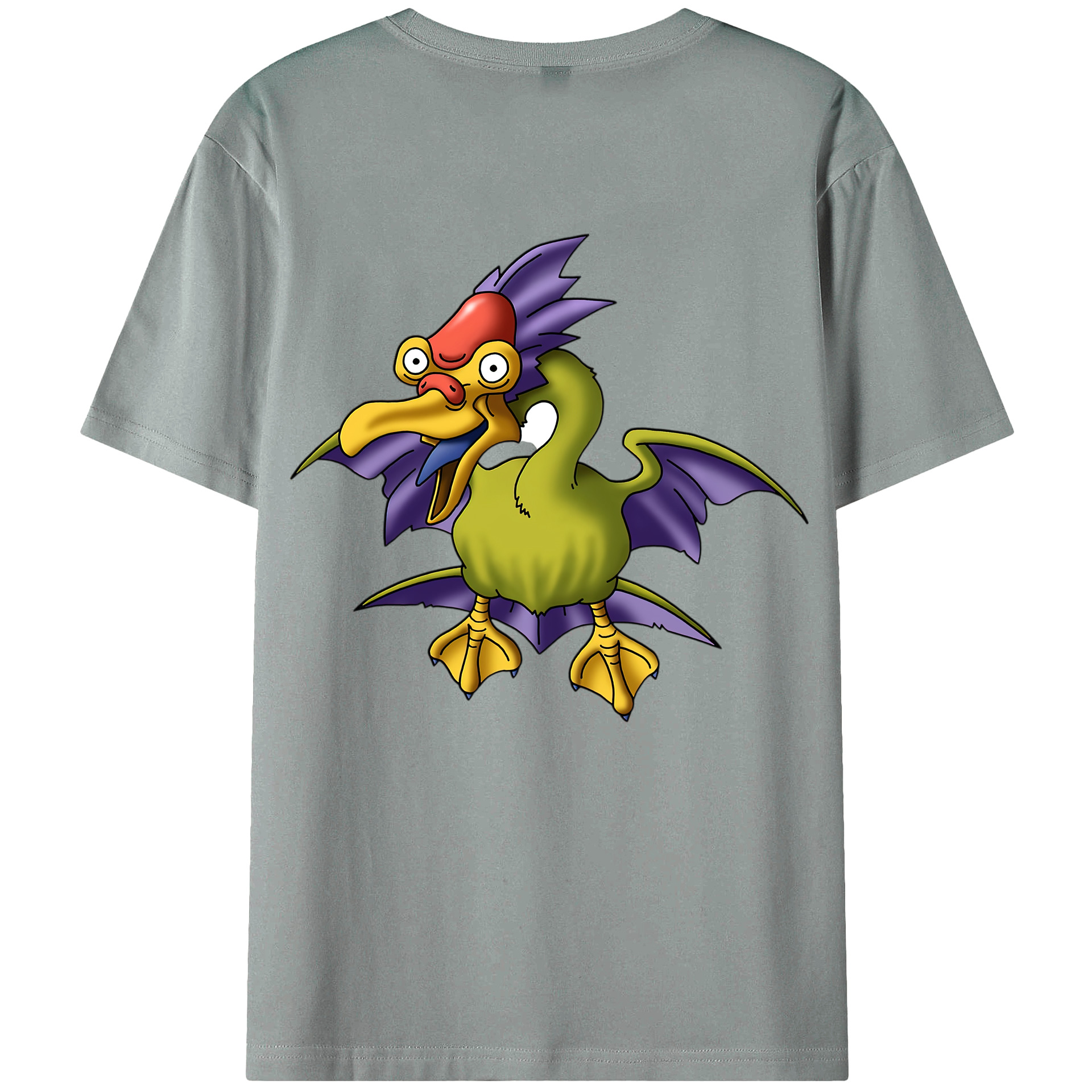 （画像用） ドラゴンクエスト Doragon Kuesuto Dragon Quest 綿100％ メンズ半袖Tシャツ（バックプリント） 通気性